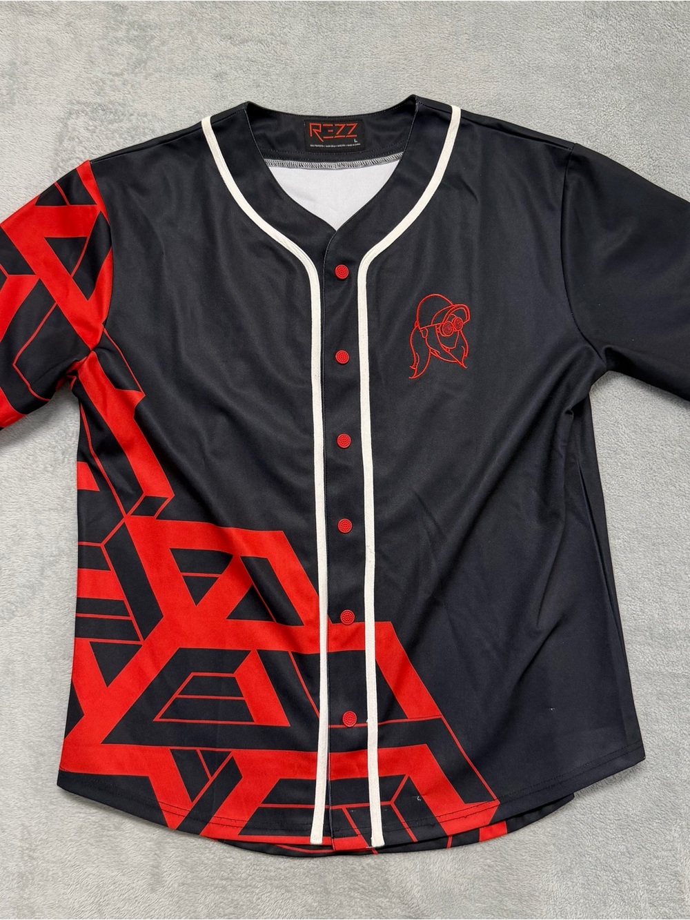 REZZ Edm Rave Jersey Dark Hypnotic Basswear Authentic Merch Mens Large
